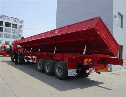 全新自卸侧翻半挂运输车图片展示